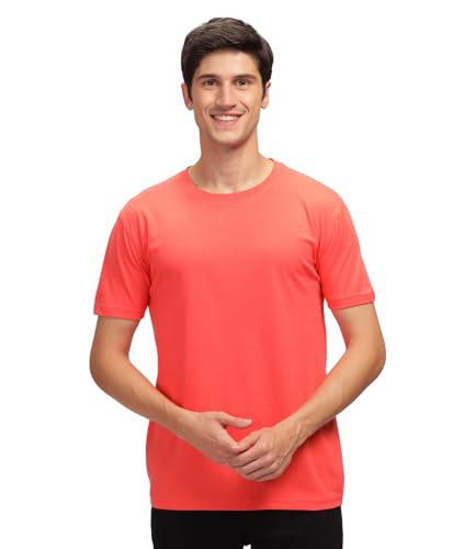 Image of Men T Shirt Cotton Round Neck | Solid Cotton Tee Half Sleeve | Breathable Casual T Shirt for Men | Stylish Round Neck Casual Wear | 12 Colors