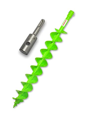 WERHE Doppelwendel Erdbohrer Ø80mm 80cm – Pfahlbohrer mit SDS Plus Adapter – Robust & Präzise WERHE Doppelwendel Erdbohrer Ø80mm 80cm – Pfahlbohrer mit SDS Plus Adapter – Robust & Präzise