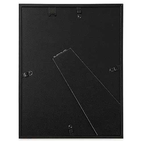 Fabian Clarke London® Black Wooden Picture Photo Frame with Off White Double Mount to Hang Portrait or Landscape (7x5) - Image 3
