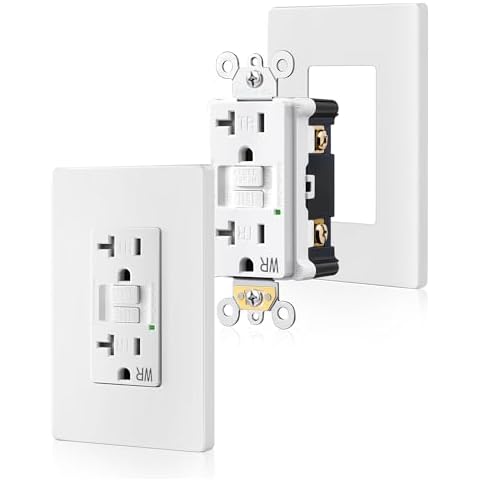 SURAIELEC 20 Amp GFCI Outlet Cover