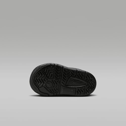 Jordan Flight Court Baby/Toddler Shoes (HF3331-001, Black/Gum Medium Brown/Varsity Red)2