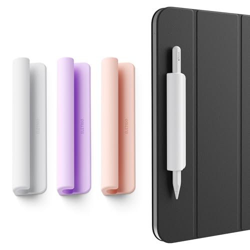 Funda de silicona para Apple Pencil que evita pérdidas fijando el lápiz al iPad con adhesivo