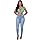 Calça Jeans Skinny Feminina Gaven Confortável Modeladora Cintura Alta Composição Premium em Algodão e Elastano (BR, Cintura, 40, Slim, Regular, Padrão, Azul Claro)