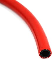 Vista 2 de LTI Universal 10 pies 10 mm 3/8" ID Manguera reforzada de silicona para calefacción de alta temperatura de 1 capa (ROJO, 10 MM)