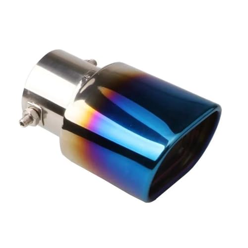 Tuyau d'échappement carré 63mm en inox résistant à la corrosion pour auto
