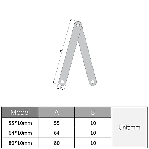 Mromax Folding Support Hinge, 55Mm/10.17" Rotatable Folding Lid Support Stay Hinges, Bronze Tone Iron Lid Support Hinges For Wooden Boxes And Jewelry Cases 10 Pcs #TOP6