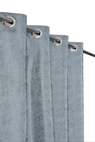 Image of Home Decor Check Designer Door Curtains 7 feet Set of 3 for Drawing Room /Living Room /Hall Room Parde for Door, Dark Grey