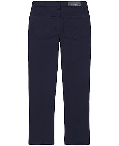 Nautica Boys' Classic Fit Stretch Twill Pant, 5-Pocket Style, Zipper Fly & Button Closure2