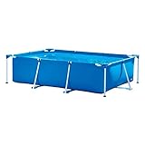 MHXZKHL Marco Rectangular Piscinas Piscina para Niños Familia Jardín Aire Libre Niños Adulto Diversión Regalo Desmontable Cielo Azul 300 * 200 * 75 Cm