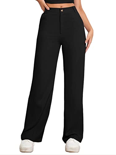 Image of Elendra Women Lycra - Bootcut Trousers Pant Wide Leg