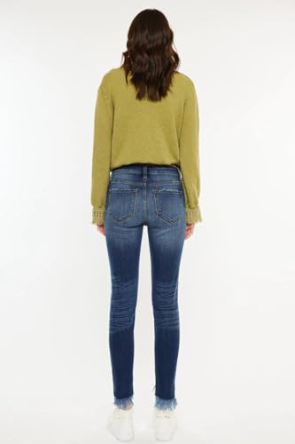 SALT TREE Kancan - Women's High Rise Ankle Skinny Jeans - KC8395-NV3