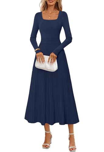 MEROKEETY Women's Sweater Dress 2025 Fall Winter...