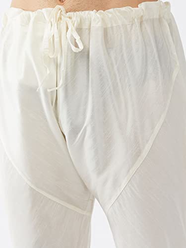 Image of Mother VM Mens Silk Blend Pyjama - Stylish Lounge Wear for Relaxation and Sleep | Regular Premium Cotton, Elastic Waist, and Classic Design for Ultimate Comfort