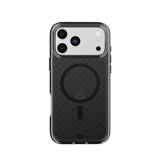 Tech21 EvoCheck Case for iPhone 17 Pro Max – Smokey/Black | Slim Protective Case | Impact Protection | MagSafe Compatible