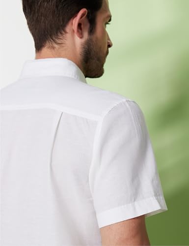Image of Symbol Premium Men's Cotton Linen Casual Shirt - Regular Fit | Half Sleeve (Available in Plus Sizes)