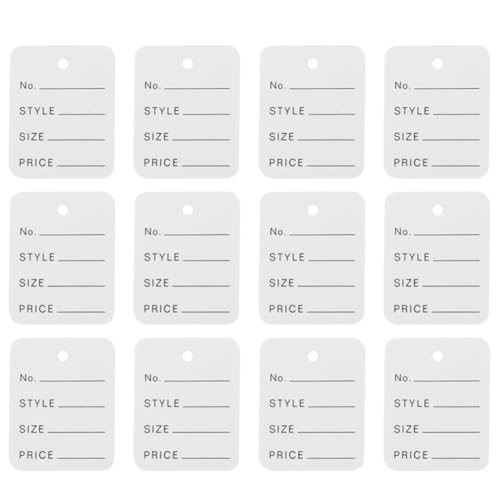 Etiquetas de precio de papel compactas para colgar de forma elegante en joyas y ropa
