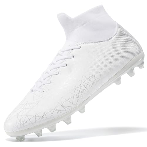 Kids Soccer Cleats High Top Training Youth Football Cleats, Boys Girls Athletic Outdoor