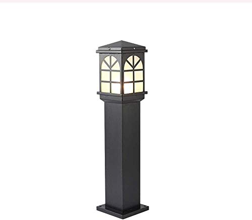 Poste pilier extérieur victorien pour illuminer vos allées de jardin en verre