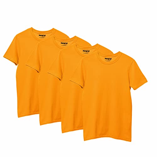 Image of Hangout Hub HH87 Tshirt for Boy's | Regular Fit | Super Combed Cotton Kids T-Shirt | Solid Plain Tees | Round Neck T Shirt | Half Sleeves |Pack of 2 | 3 | 4 | 5 |6