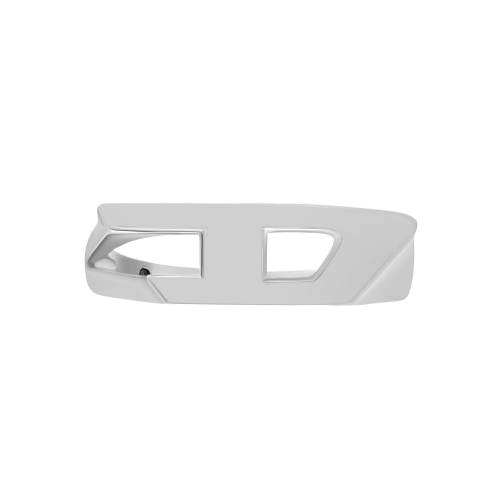 Diesel D Logo Anillos Unisex de acero inoxidable con sello