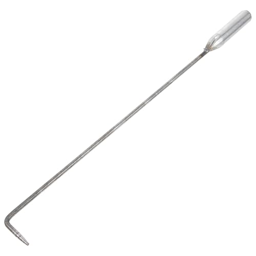 Générique Tisonnier en Fer Long pour Cheminée et Barbecue Outil Polyvalent pour Foyer Intérieur et Extérieur Accessoire Pratique pour Camping et Jardin 1 Pièce