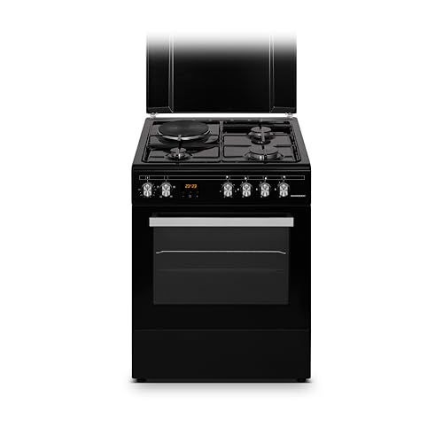 Schneider SCCG631-BM - Cuisinière gaz Black mat