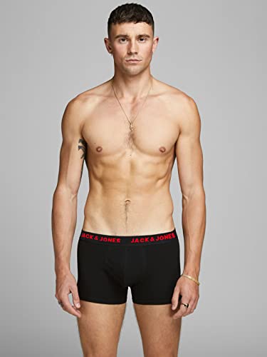 Jack & Jones Herren Jacsolid Trunks 10 Packs Boxershorts, Schwarz ,XL 2