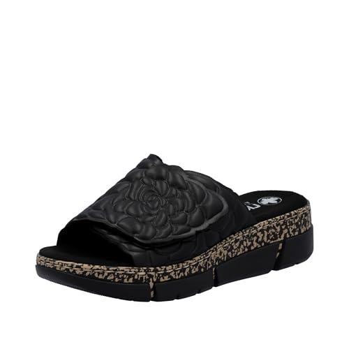 Rieker Damen V2351 Pantolette, schwarz 00, 38 EU