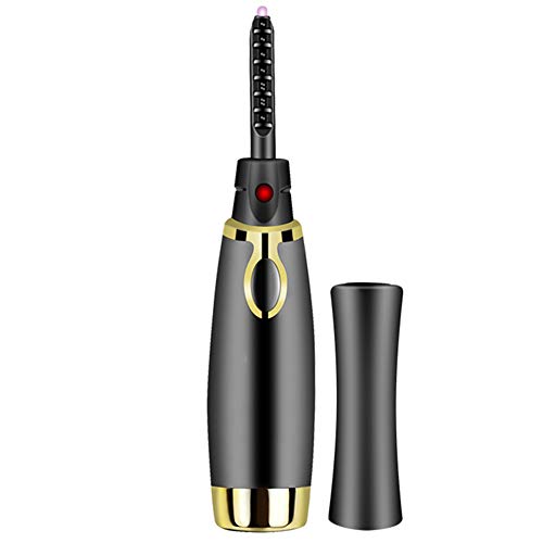 Preisvergleich Produktbild CGBF-Elektrischer Heizbare Wimpernzange,Beheizbare Wimpernzange,Heated Eyelash Curler,Schneller Hitze Lockenwickler für Make-Up Beauty Styling Curling Werkzeuge, Verschiedene Augenform,Schwarz