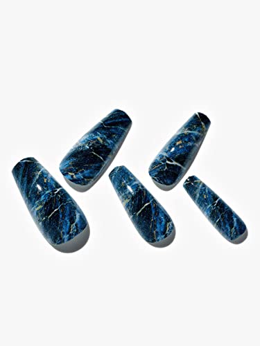 GLAMERMAID Press on Nails Medium Coffin Marbling
