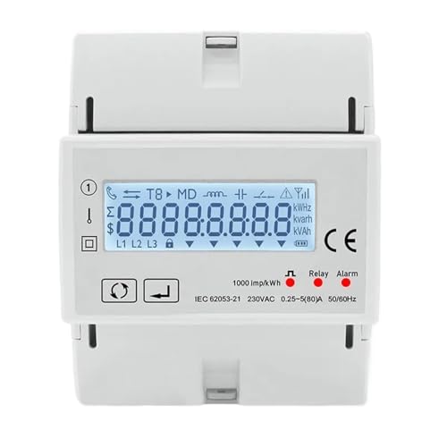 Compteur d'énergie monophasé multifonction TAC4121C pour repérer les fuites de courant 230V