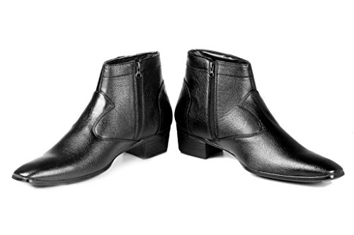 Image of BXXY Men's Height Increasing Formal Faux Leather Boots