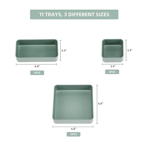 Chancetsui 11-Piece Stackable Drawer Organizer Set thumb #5