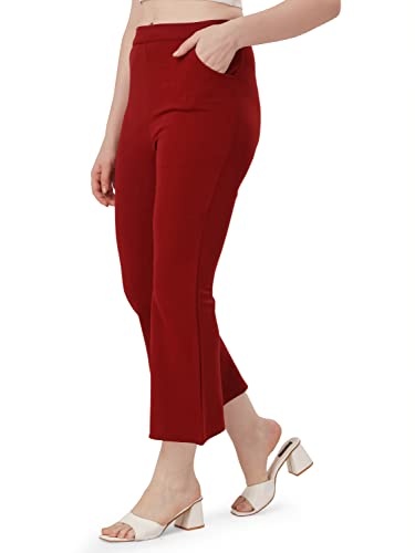 Image of Mehrang Women's Yoga Dress Pants Stretchy Work Slacks Business Casual Office Straight Leg /Boot-Cut Elastic Waist Regular Fit Trouser Pant