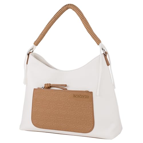 Lois - Bolso Mujer Grande Tipo Shopper Elegante. Bolso Tote Espacioso Casual Bandolera Mujer Grande De Alta Capacidad Estilo Moderno Diseñado, Marron