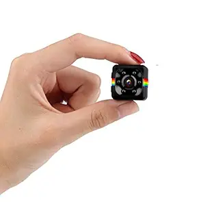 TECHNOVIEW Spy Cameras Mini Portable Device 12MP HD 1080p Video and Audio Recording, Motion Detection, Support 32 GB Memory Card (not Included) - SQ Series (no WiFi)