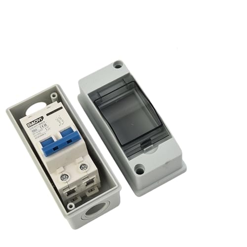 Mini disyuntor de CC 32A con caja IP65 impermeable para protección fotovoltaica de 12V a 500V