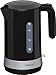 Clatronic WK 3452 - Hervidor de agua eléctrico 1,8 litros, resistencia oculta, 2200 W apagado automático al alcanzar la ebullición, inalámbrico 360º, sin cable, filtro de cal extraíble, negro