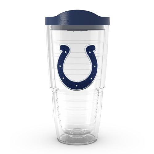 Image of Tervis Made in USA Double Walled NFL Indianapolis Colts Insulated Tumbler Cup Keeps Drinks Cold & Hot, 24oz, Primary Logo