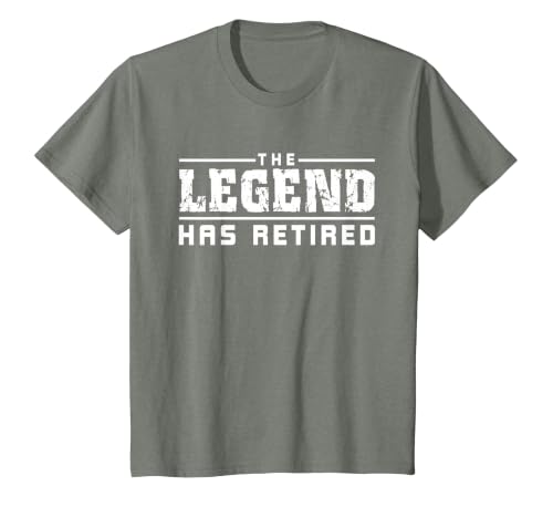 The Legend Has Retired Funny T-Shirt T-Shirt, Youth, Olive Heather, 3T
