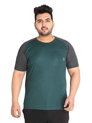 Image of CHKOKKO Men's Polyester Regular Fit Solid Sports T-Shirt
