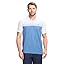 Bright White Blue Colorblock