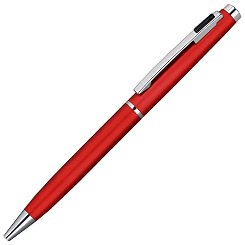 Image of Lanier 4G Ballpoint Pen - Shiny Chrome Ring & Parts with Medium Tip 0.7mm Cross Style Refill (with Accents - White or Black or Purple or Pink)