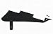 KAISH Single Black 1 Ply LP Guitar Pickguard with Black Bracket for Epi Les Paul