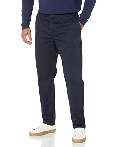 Amazon Aware Men's Tapered-Fit Cotton Elasticated Waist Chino Pant, Navy, X-Small/30 Inseam" #TOP4