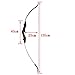 ZSHJGJR 57 Inch Archery Takedown Recurve Bow and Arrow Set 30 35 40lbs Adult Beginner Recurve Bow Kit Double Arrow Rest Left Right Hand Hunting Longbow for Shooting Target Practice (Black, 35lbs)