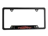 QAMNVCRTY Carbon Fiber License Plate Frame Cover Holder Trailsport for Honda Truck Car Accessories Stainless Steel 1PC, CPK22PW