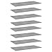 Unfade Memory Panel Flotante de Pared,Estante Flotante,Panel para Librería,Madera Aglomerado (Hormigón Gris, 8uds,80x20x1,5cm)