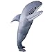 DJLOOKK Costume da squalo Gonfiabile Costume Cosplay di Halloween Pesce di Mare Squalo Grigio Mascotte Fancy Party Gioco di Ruolo Performance Adulto Perfetto per acquari, Feste, Spiaggia,Grigio