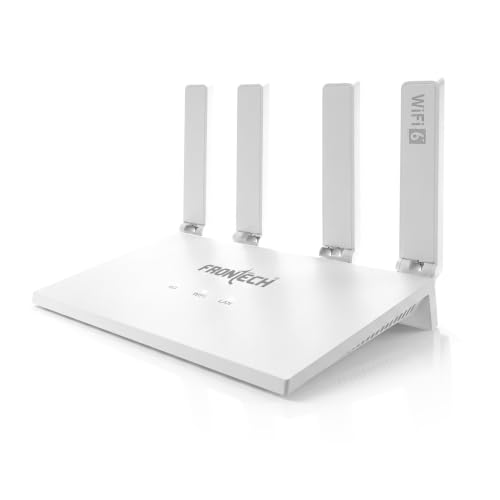 Image of FRONTECH 4G /5G Wi-Fi 6 Router with SIM Slot, Dual-Band Wi-Fi, 4 High-Gain Antennas, 1 WAN /LAN Port, Type-C Port, High-Speed Internet Router for Home /Office /Gaming, 2 Years Limited Warranty (NC-0095)